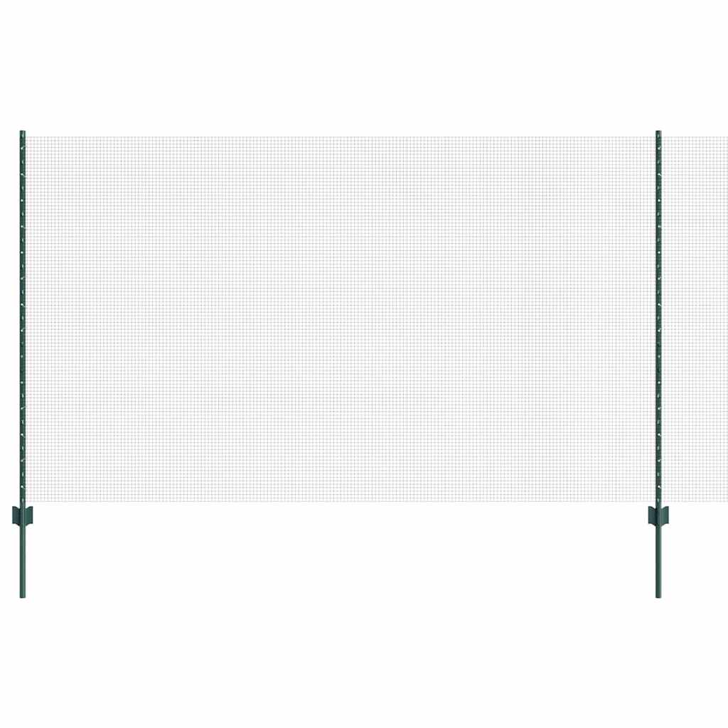 Welded Wire Fence with Post 50 x 1.4 m (W x H) PVC-Coated Steel