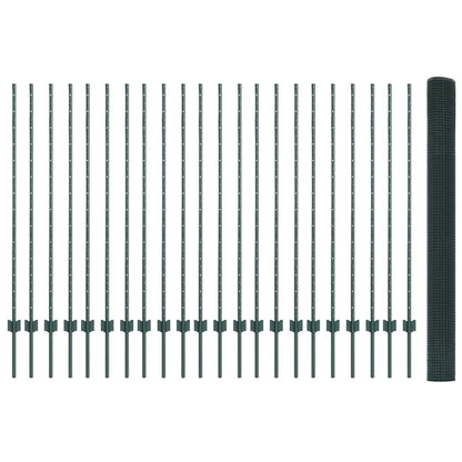Fence with Post Green