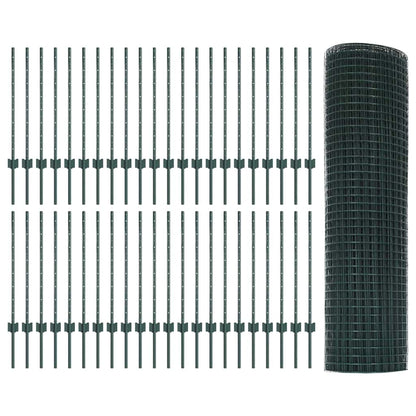 Welded Wire Fence with Post 100 x 0.8 m (W x H)