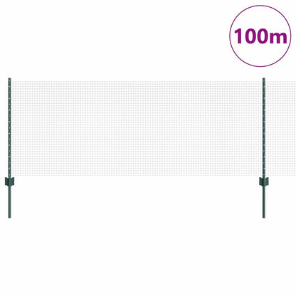 Welded Wire Fence with Post 100 x 0.8 m (W x H)