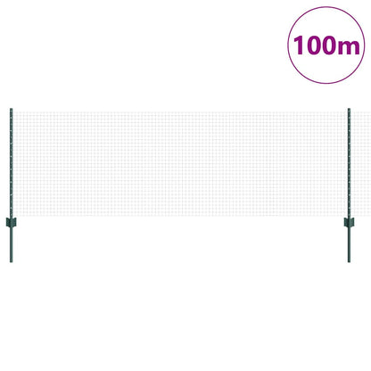 Welded Wire Fence with Post 100 x 0.8 m (W x H)