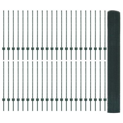 Fence with Post Green