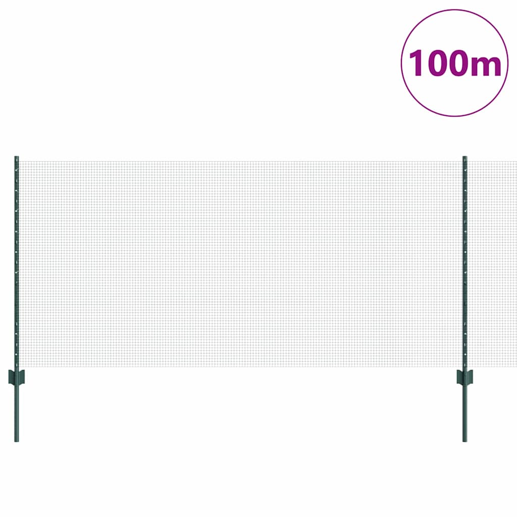 Fence with Post Green