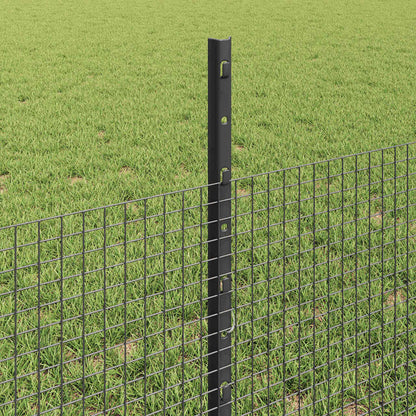 Fence with Post Grey