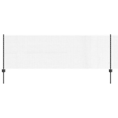 Welded Wire Fence with Post 10 x 0.8 m (W x H) PVC-Coated Steel