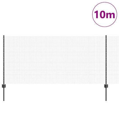 Welded Wire Fence with Post 10 x 1 m (W x H)