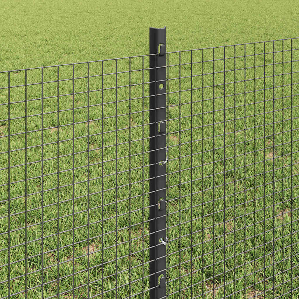 Fence with Post Grey
