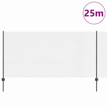 Welded Wire Fence with Post 25 x 1.2 m (W x H) PVC-Coated Steel