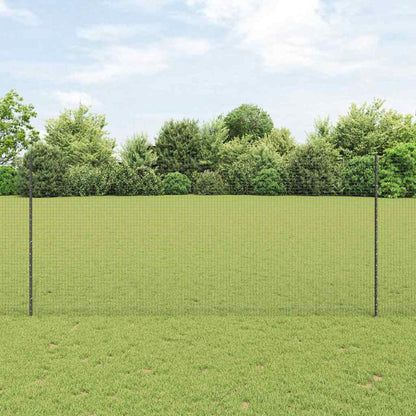 Welded Wire Fence with Post 25 x 1.4 m (W x H) PVC-Coated Steel