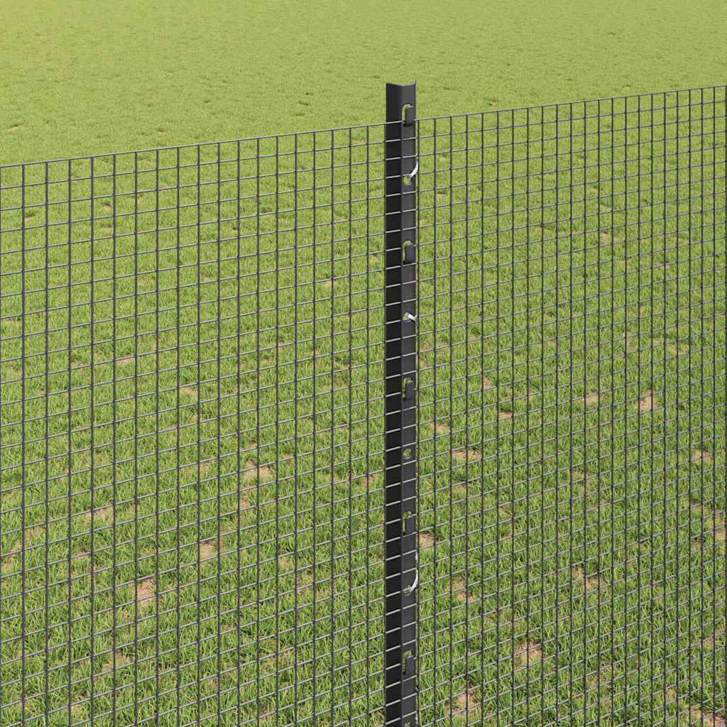 Fence with Post Grey