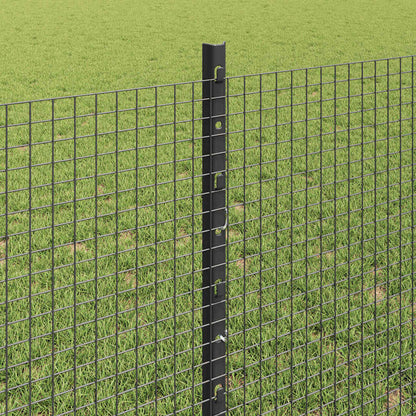 Welded Wire Fence with Post 50 x 0.8 m (W x H) PVC-Coated Steel