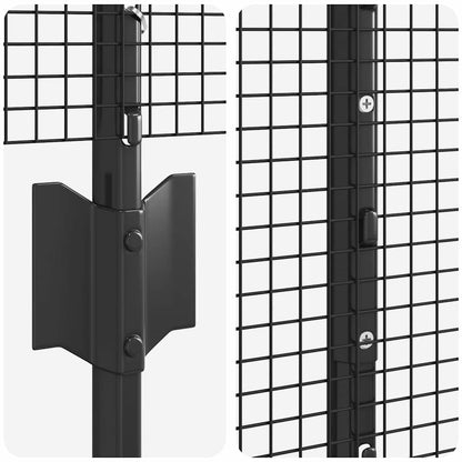Fence with Post Grey