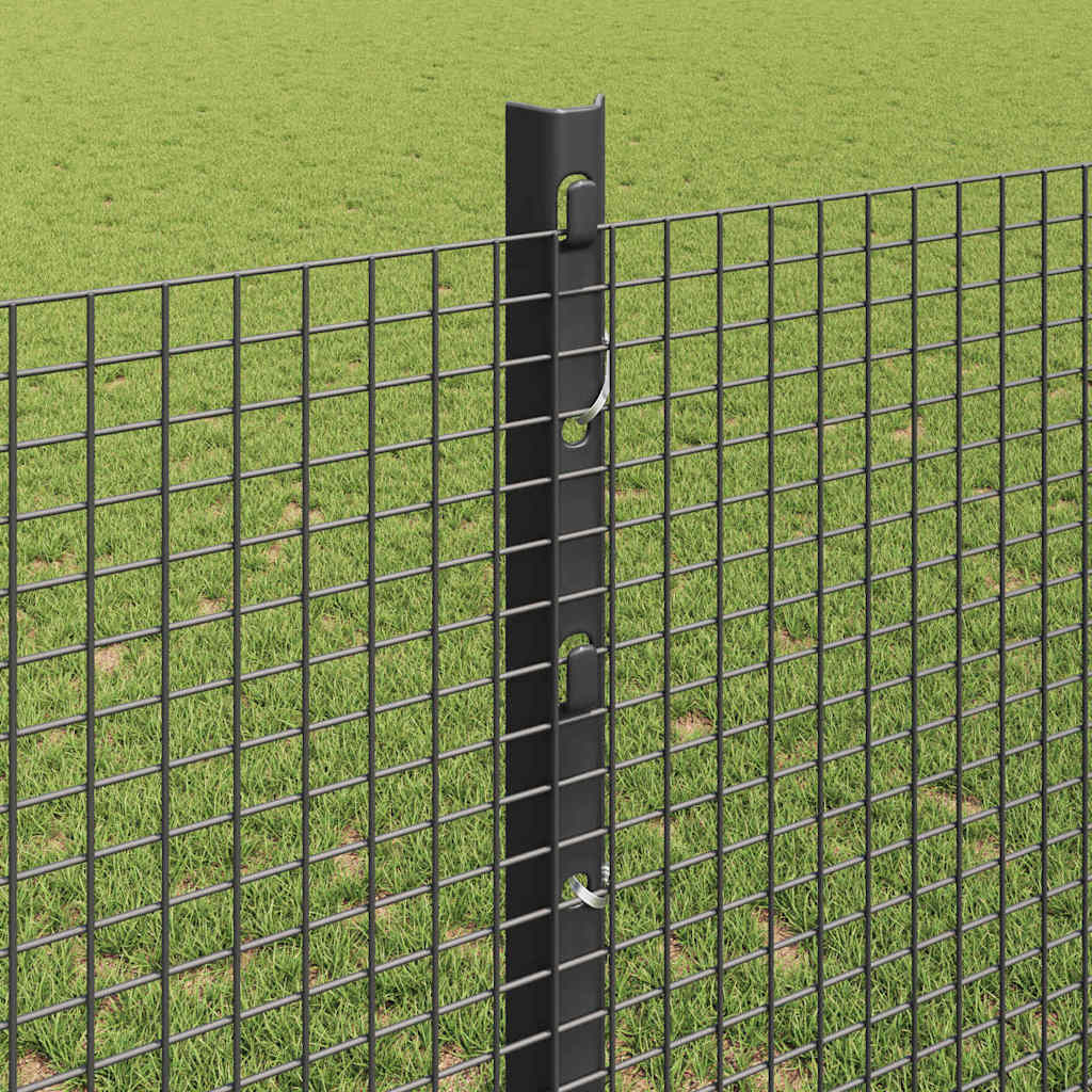 Fence with Post Grey