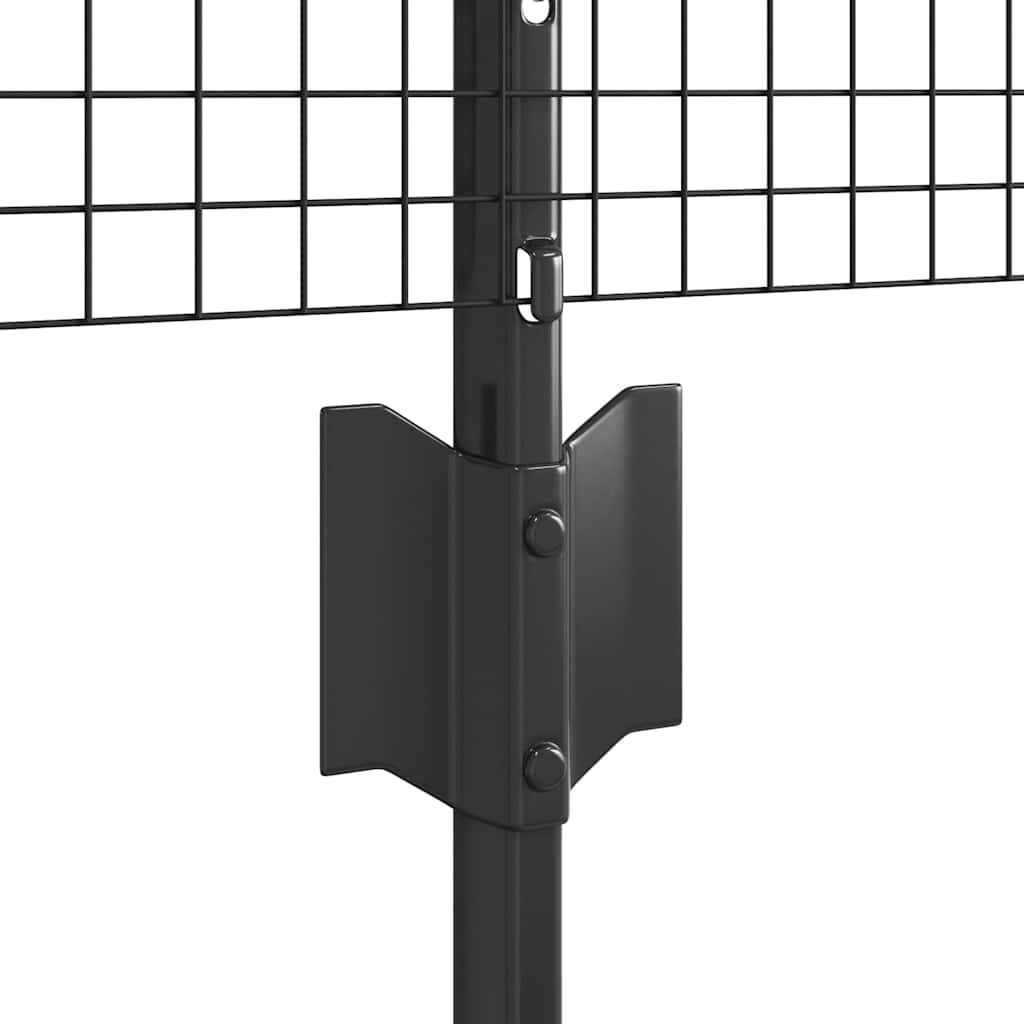 Fence with Post Grey