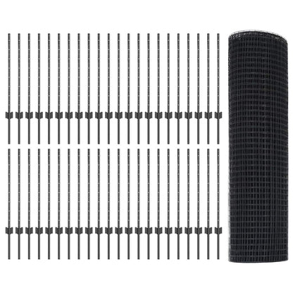 Fence with Post Grey
