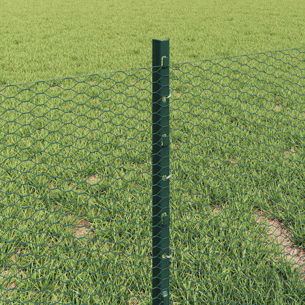 Fence with Post Green