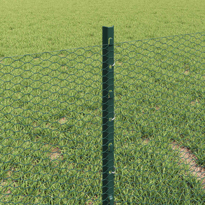 Fence with Post Green