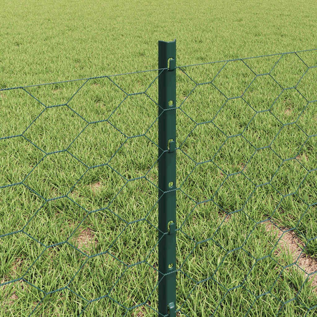 Fence with Post Green