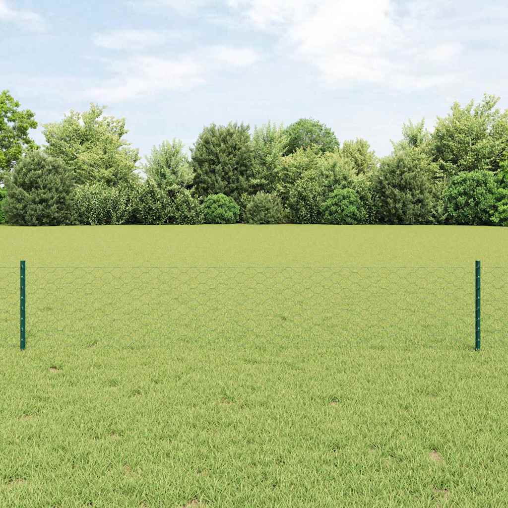 Fence with Post Green
