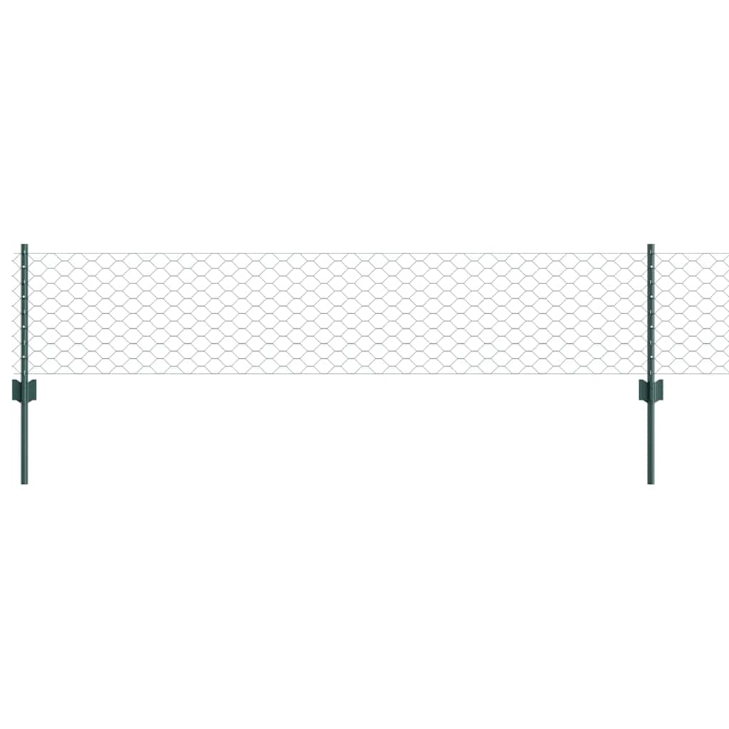 Fence with Post Green