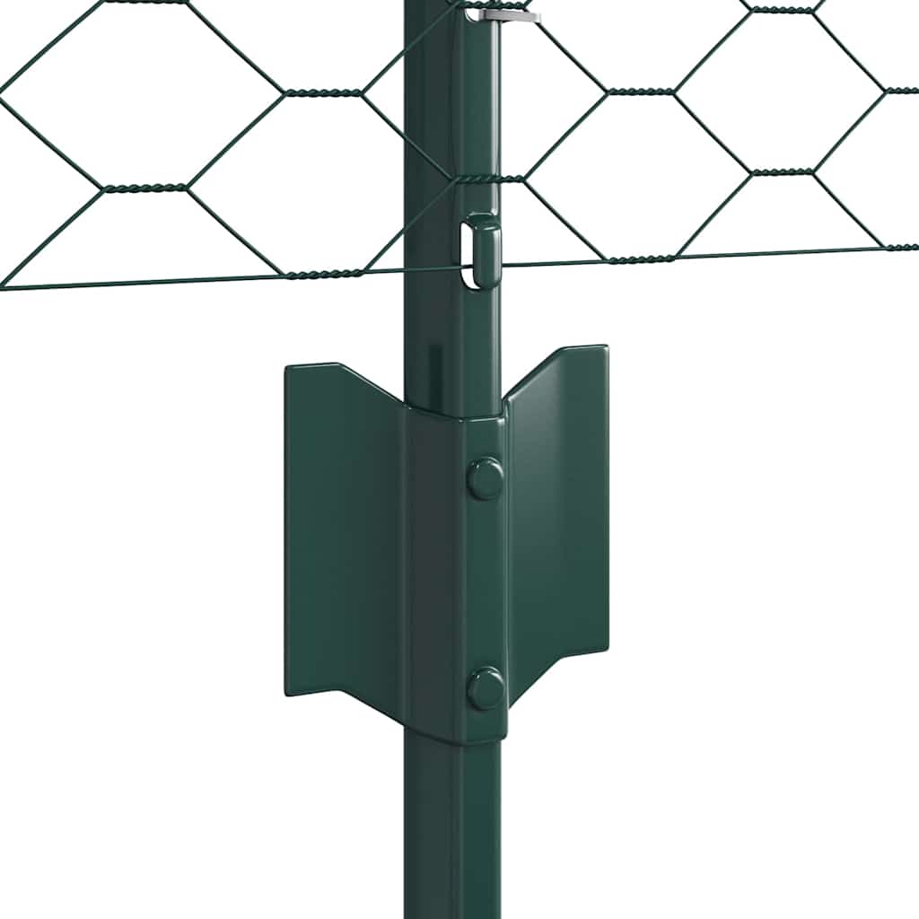 Fence with Post Green