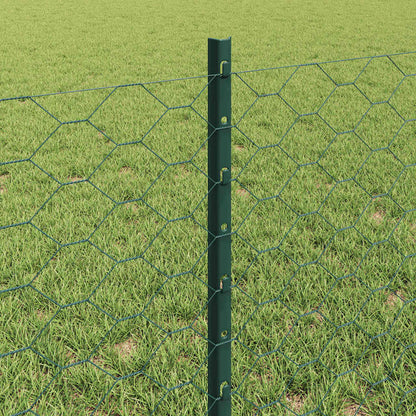 Fence with Post Green
