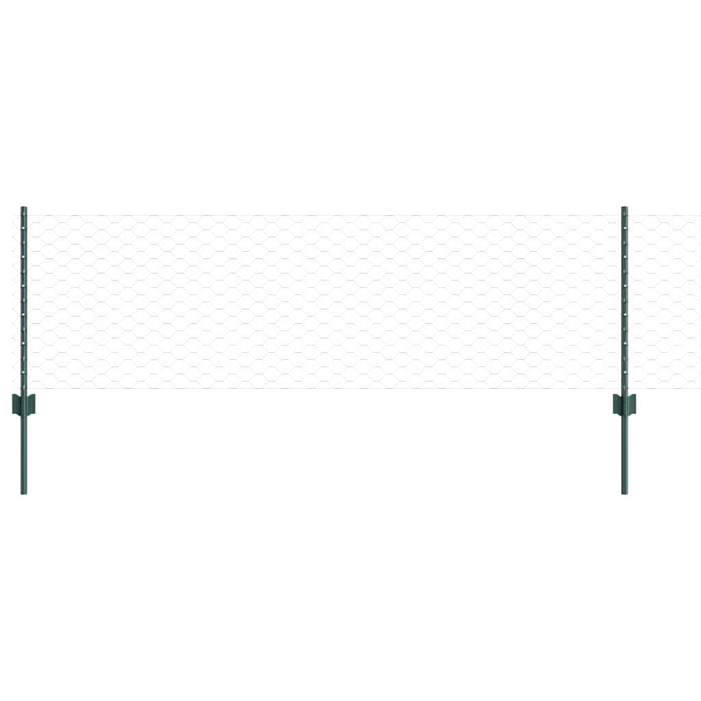 Fence with Post Green