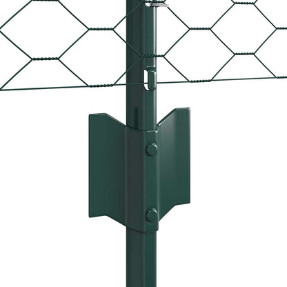 Fence with Post Green