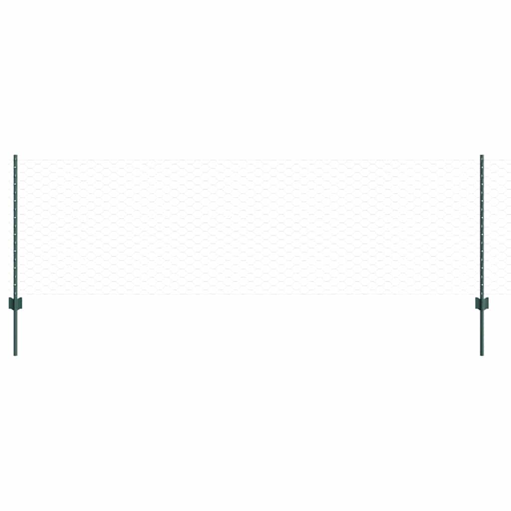 Fence with Post Green