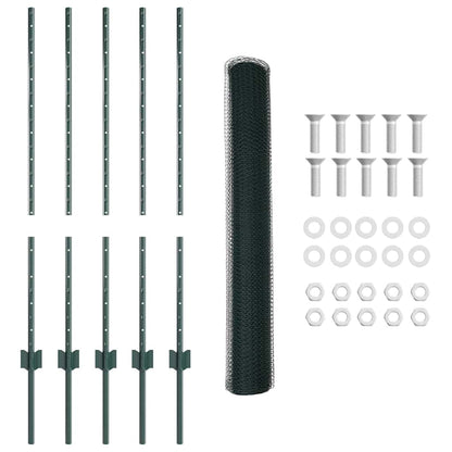 Fence with Post Green