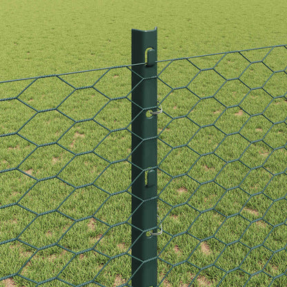 Fence with Post Green