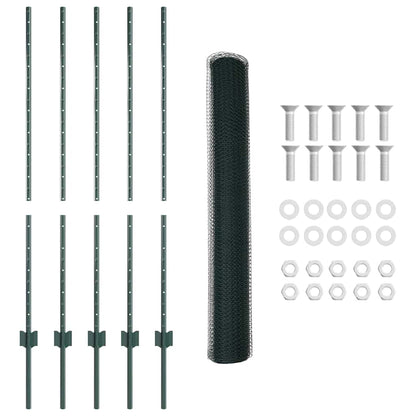 Fence with Post Green