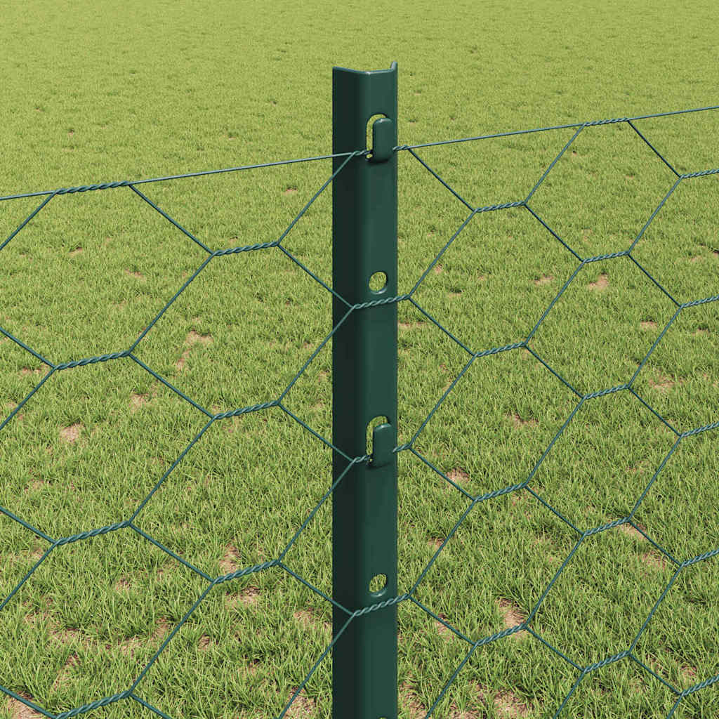 Fence with Post Green