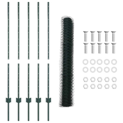 Fence with Post Green