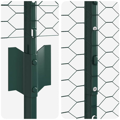 Fence with Post Green