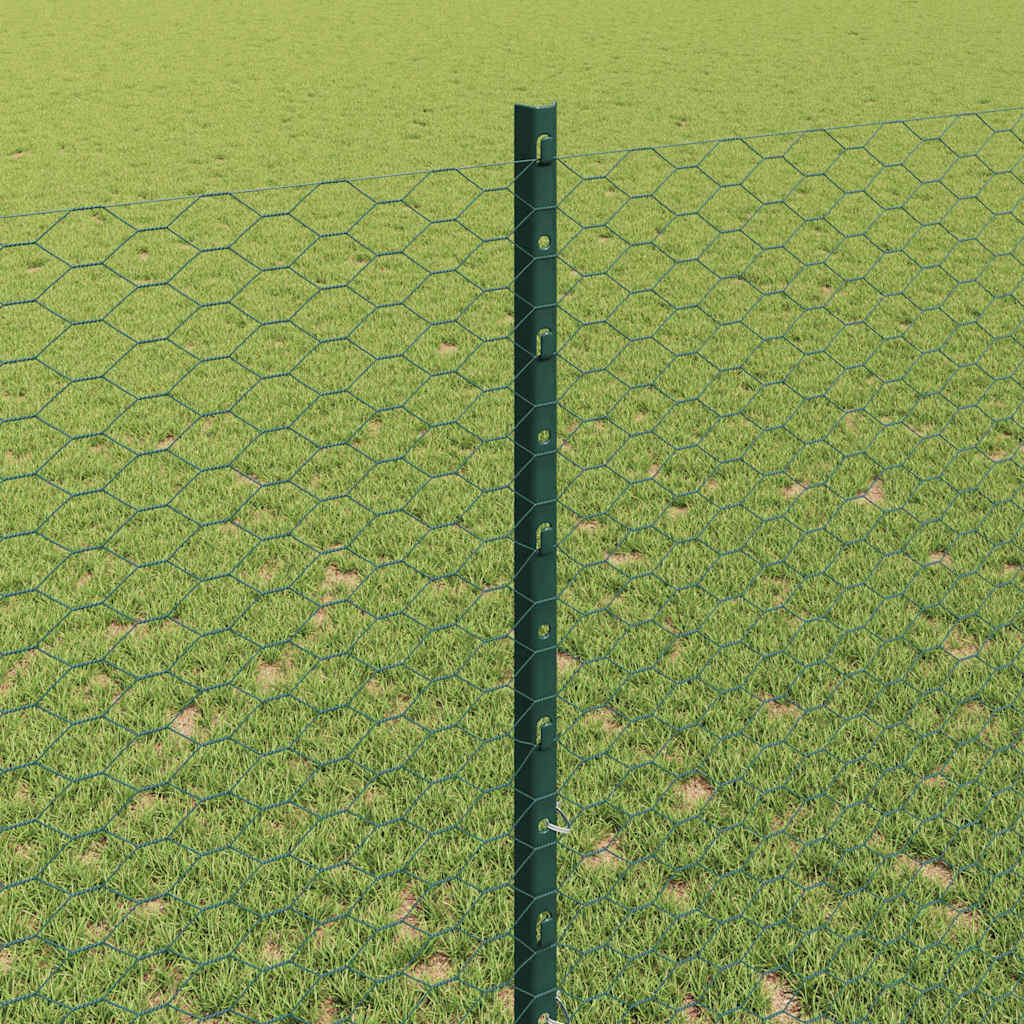 Fence with Post Green