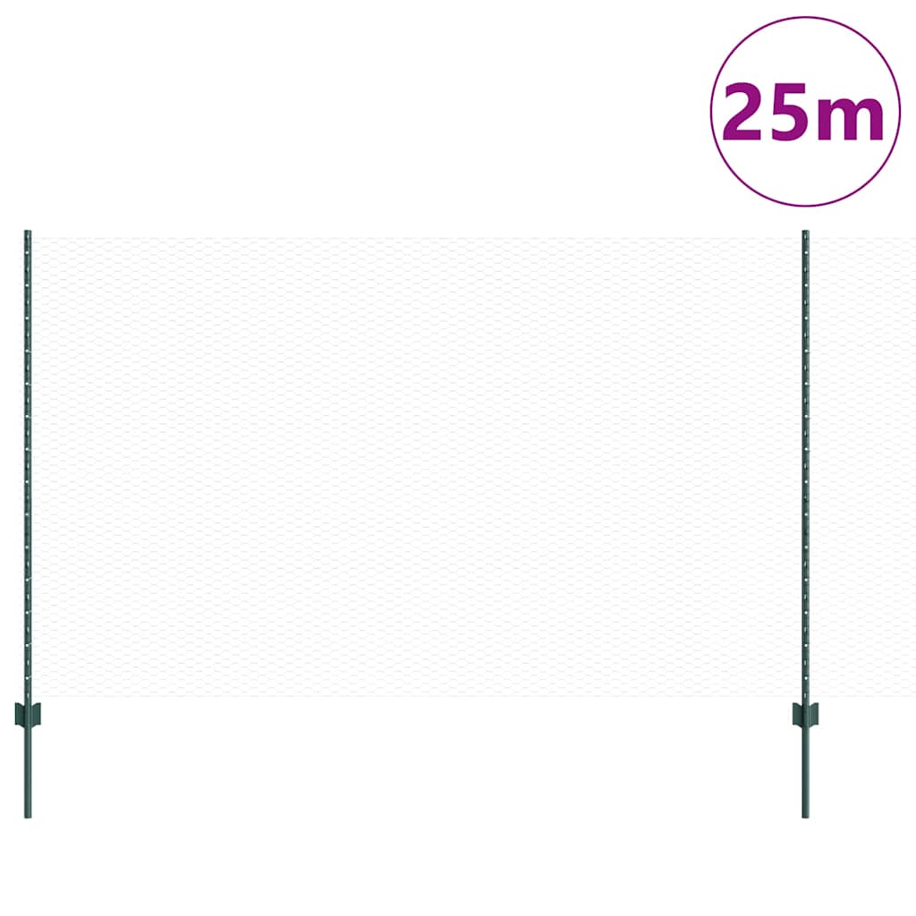 Fence with Post Green