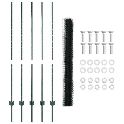 Fence with Post Green