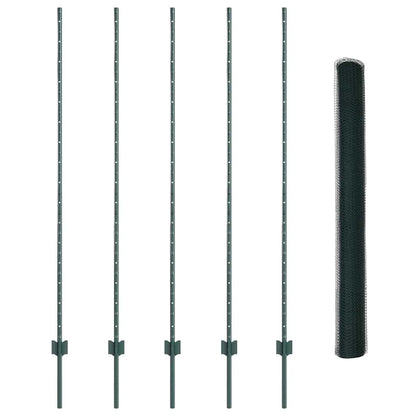 Fence with Post Green