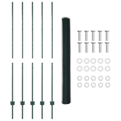Fence with Post Green