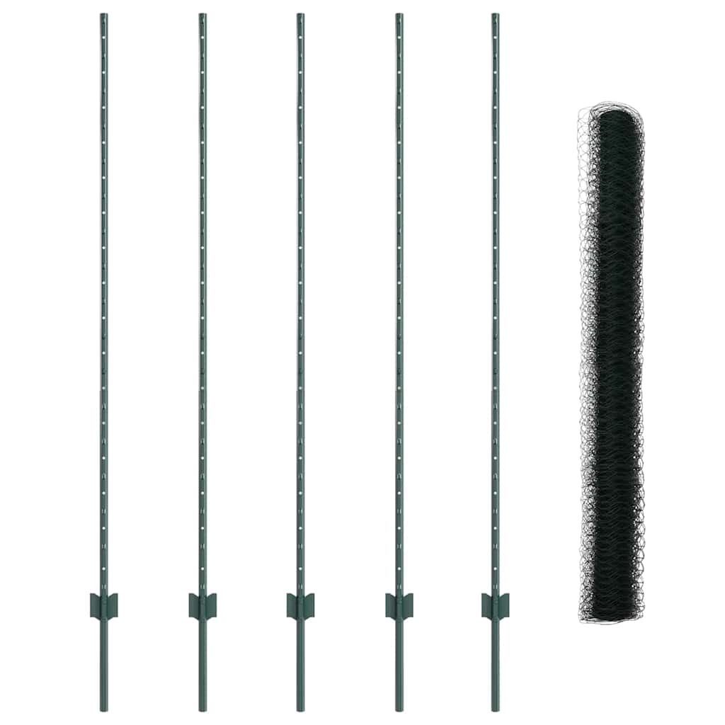 Fence with Post Green