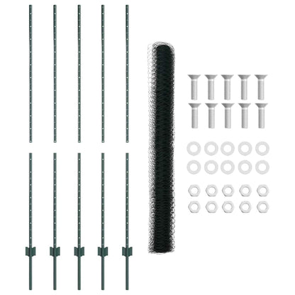 Fence with Post Green