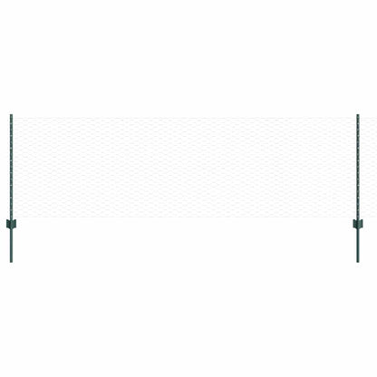 Welded Wire Fence 25 x 0.8 m (W x H) PVC-Coated Steel Green