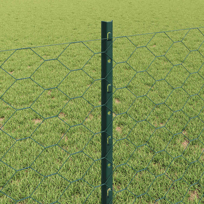 Fence with Post Green
