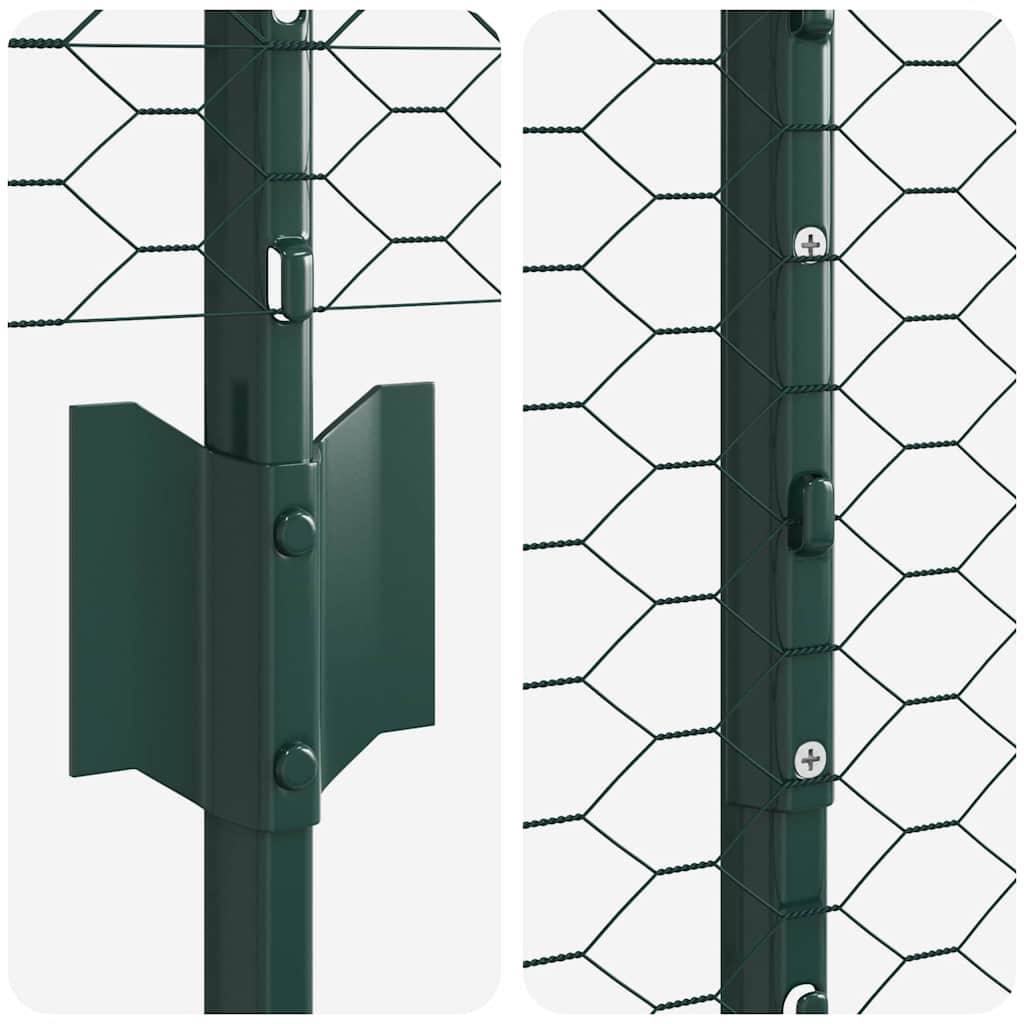 Fence with Post Green
