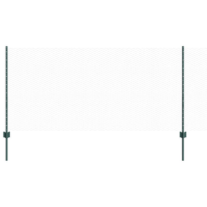 Welded Wire Fence 25 x 1 m (W x H) PVC-Coated Steel Green Mesh