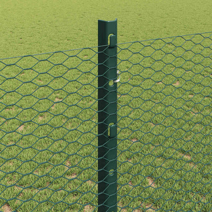 Fence with Post Green