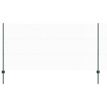 Welded Wire Fence 25 x 1.2 m (W x H) PVC-Coated Steel Green