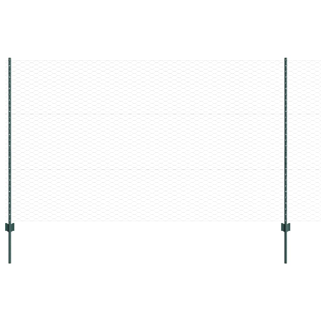 Fence with Post Green
