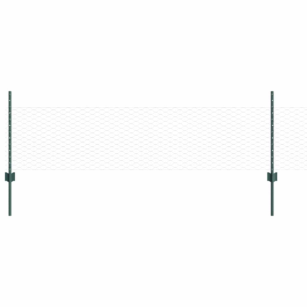 Fence with Post Green